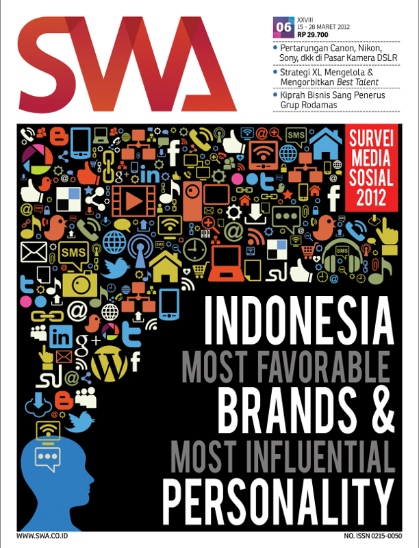 Survei Media Sosial 2012: INDONESIA MOST FAVORABLE BRANDS &  MOST INFLUENTIAL PERSONALITY (SWA EDISI 06/2012)