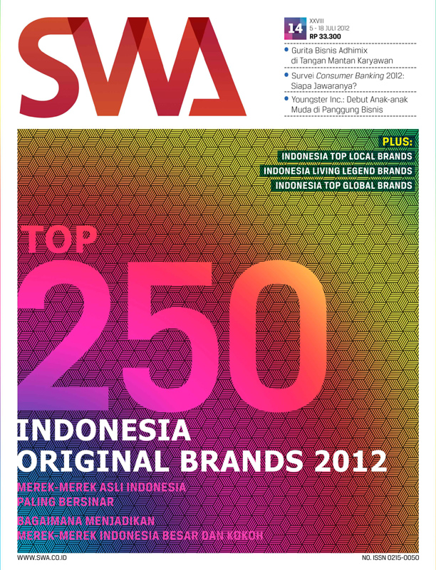 TOP 250 INDONESIA ORIGINAL BRANDS 2012 (SWA EDISI 14/2012)