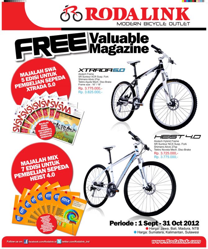 RodaLink Xtrada 5.0 Free Majalah SWA 5 Edisi, Heist 4.0 Free Majalah MIX 7 Edisi