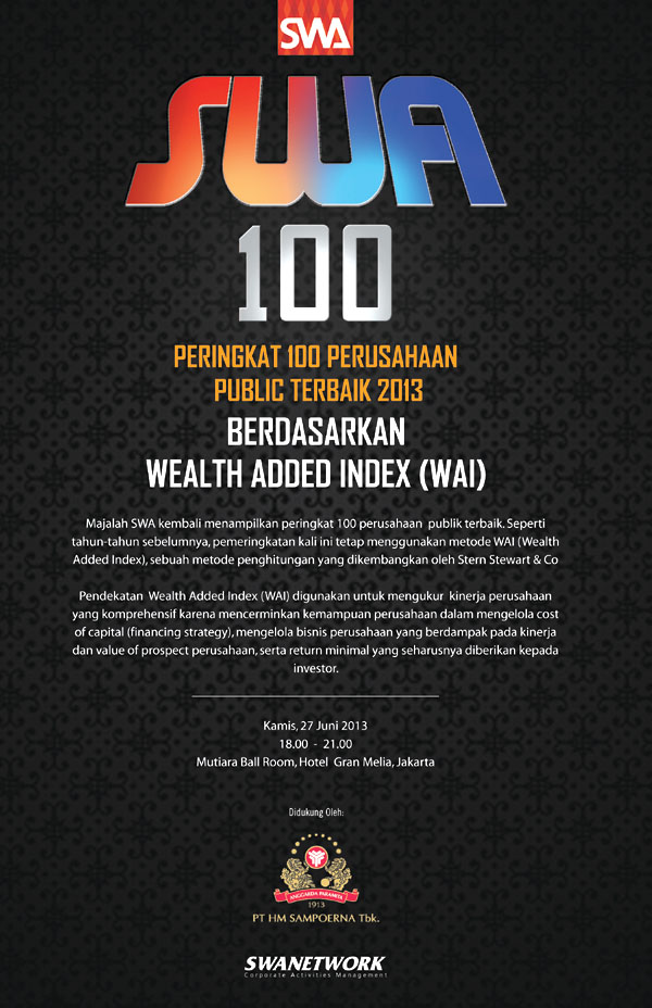 SWA100: Peringkat 100 Perusahaan Public Terbaik 2013