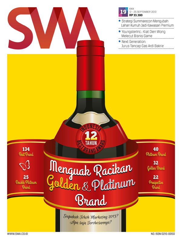 12 Tahun Indonesia Best Brand Award MENGUAK RACIKAN GOLDEN & PLATINUM BRAND (SWA Edisi 19/2013)