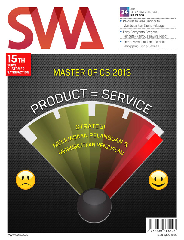 Master of CS 2013: PRODUCT = SERVICE, Strategi Memuaskan Pelanggan dan Meningkatkan Penjualan (SWA Edisi 24/2013)