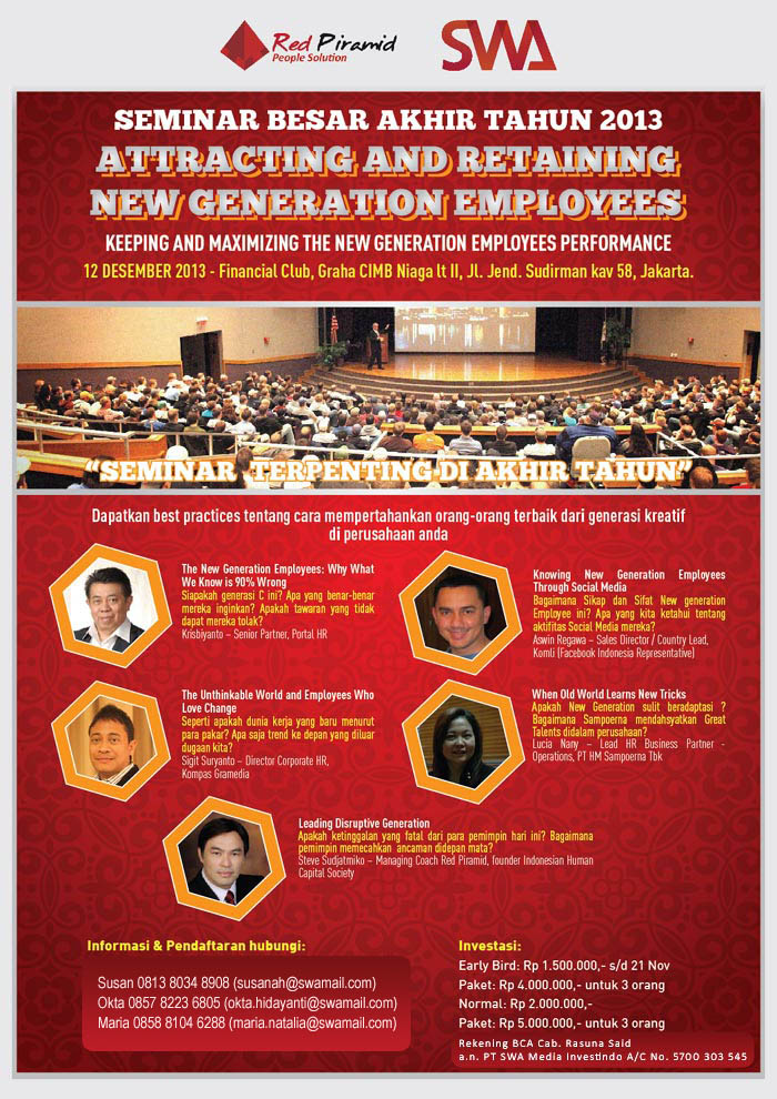Seminar Besar Akhir Tahun 2013: Attracting and Retaining New Generation Employers
