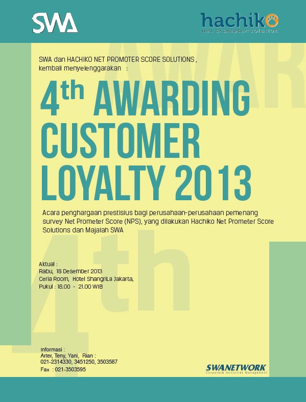 4th Awarding Customer Loyalty 2013