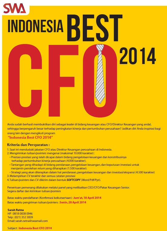 Indonesia BEST CFO 2014