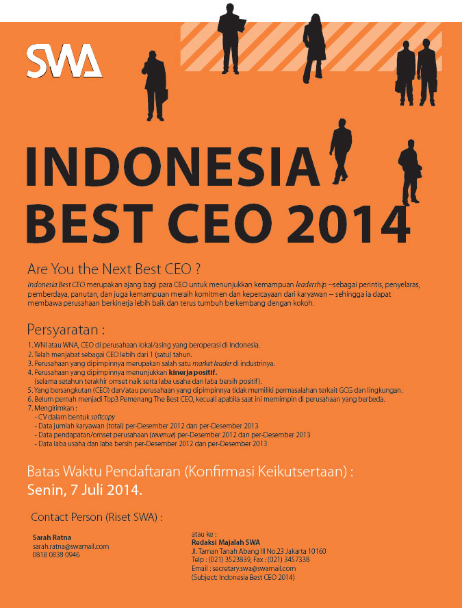 Indonesia Best CEO 2014
