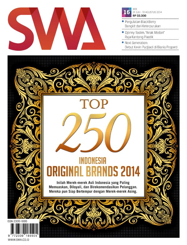 TOP 250: INDONESIA ORIGINAL BRANDS 2014 (SWA Edisi 16/2014)
