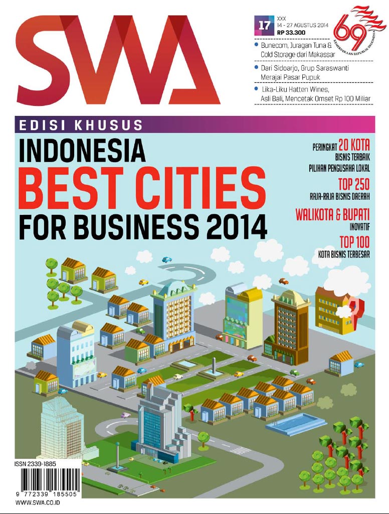INDONESIA BEST CITIES FOR BUSINESS 2014 (SWA Edisi 17/2014)