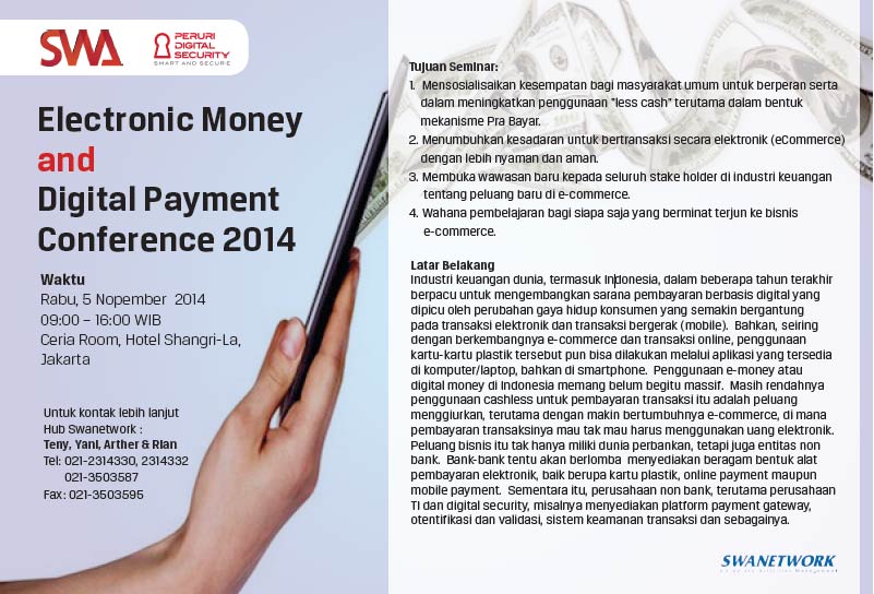 Electronic Money and Digital Payment Conference 2014