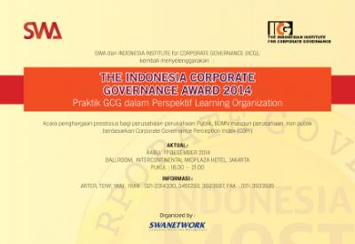 Indonesia Corporate Governance Award 2014 