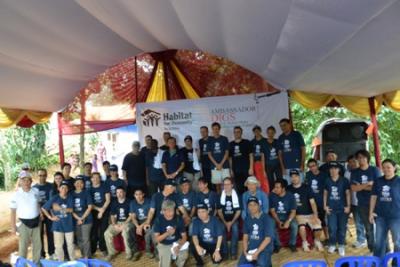 Tim  Habitat dan relawan siap membangun 100 rumah di Babakan Madang
