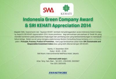 Indonesia Green Company Award & SRI KEHATI Appreciation 2014