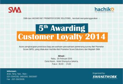 5th Awarding: Customer Loyalty 2014
