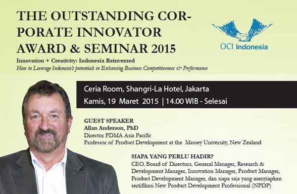 The Outstanding Corporate Innovator Award & Seminar 2015 (Updated)