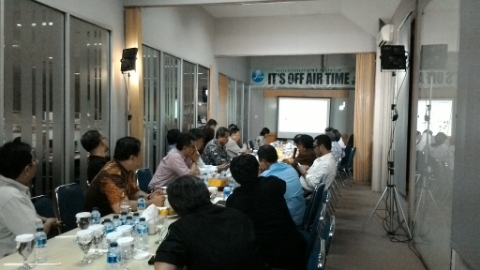 Suasana Bincang Forum Pemred dengan Menteri ESDM, Sudirman Said