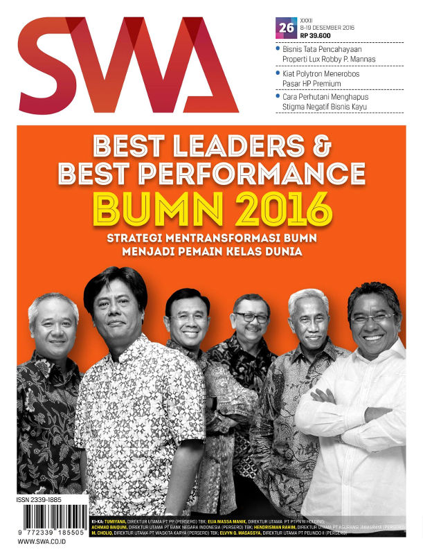 Best Leaders & Best Performance BUMN 2016 (Majalah SWA 26/2016)