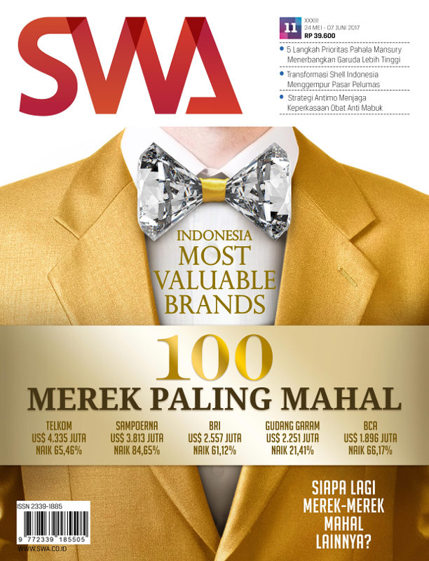 Indonesia Most Valuable Brands - 100 Merek Paling Mahal - Majalah SWA Edisi 11/2017