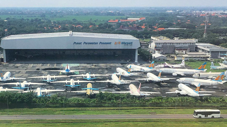 Pusat perawatan pesawat Merpati Nusantara Airlines (Istimewa)