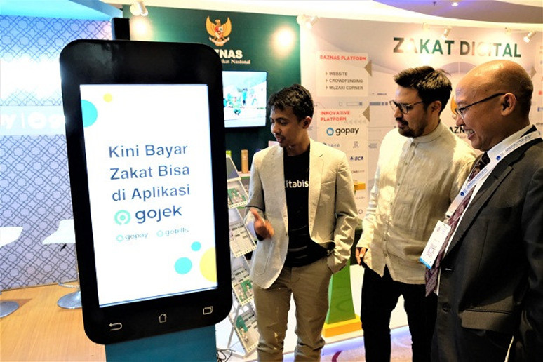 Peluncuran aplikasi GoZakat, bertepatan dengan konferensi internsional WZF 2019 di Crown Hotel, Jalan Lembong, Kota Bandung