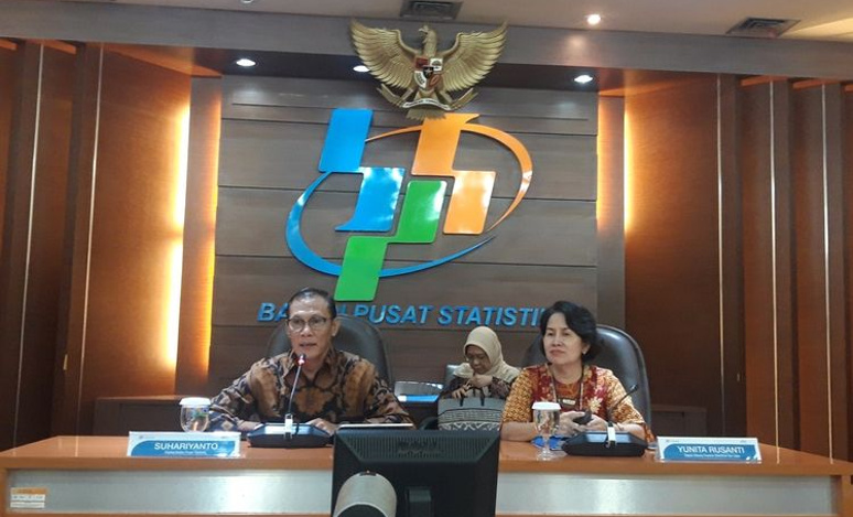 Kepala Badan Pusat Statistik (BPS) Suhariyanto ketika memberi paparan kinerja ekspor impor di Jakarta (Foto : Kompas.com)