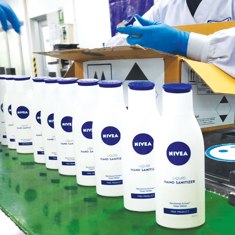 Nivea Alihkan Sebagian Line Produksi untuk Hand Sanitizer