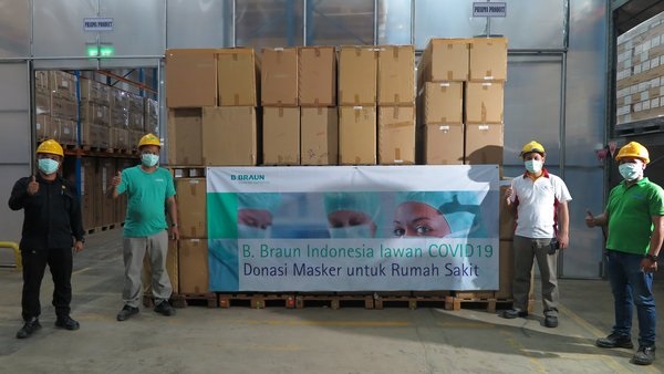 B. Braun Indonesia Kirim 170 Ribu Masker ke 30 RS