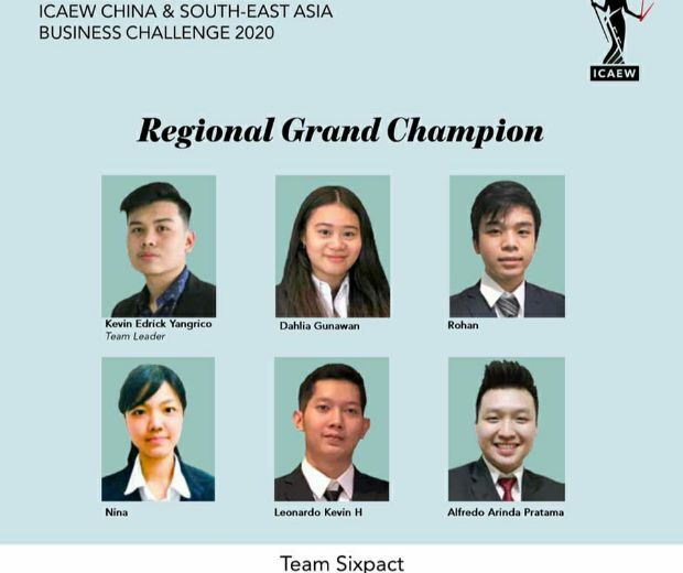 Tim Sixpact Raih Gelar Regional Grand Champion ICAEW 2020