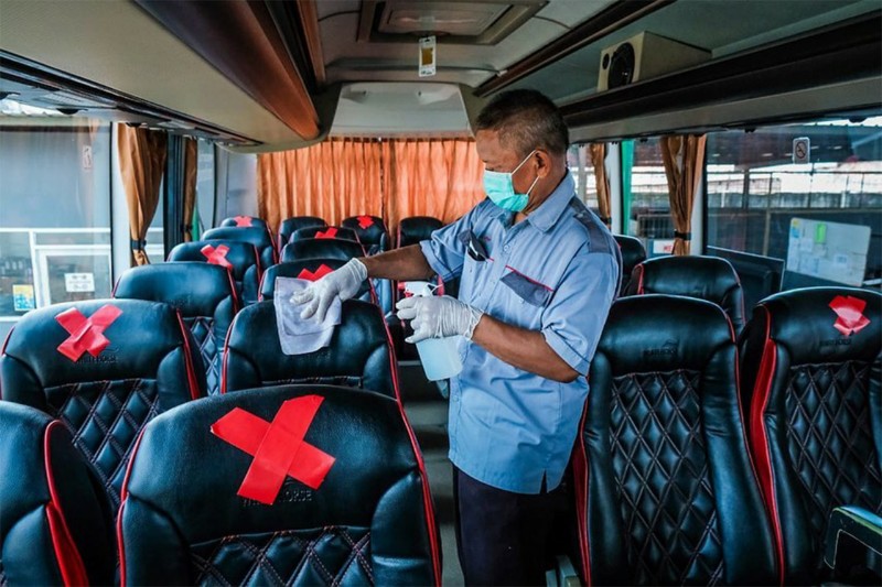 Panorama Sewakan Bus dengan Protokol Kesehatan