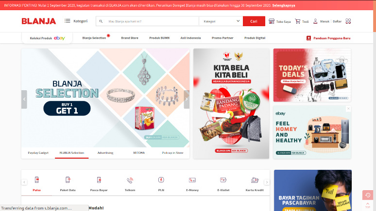 Telkom Resmi Tutup E-Commerce Blanja.com
