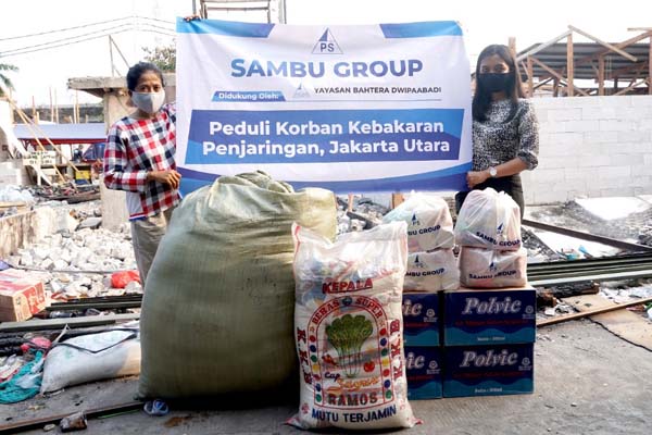 Sambu Group Distribusikan Bantuan Korban Kebakaran di Jakarta Utara