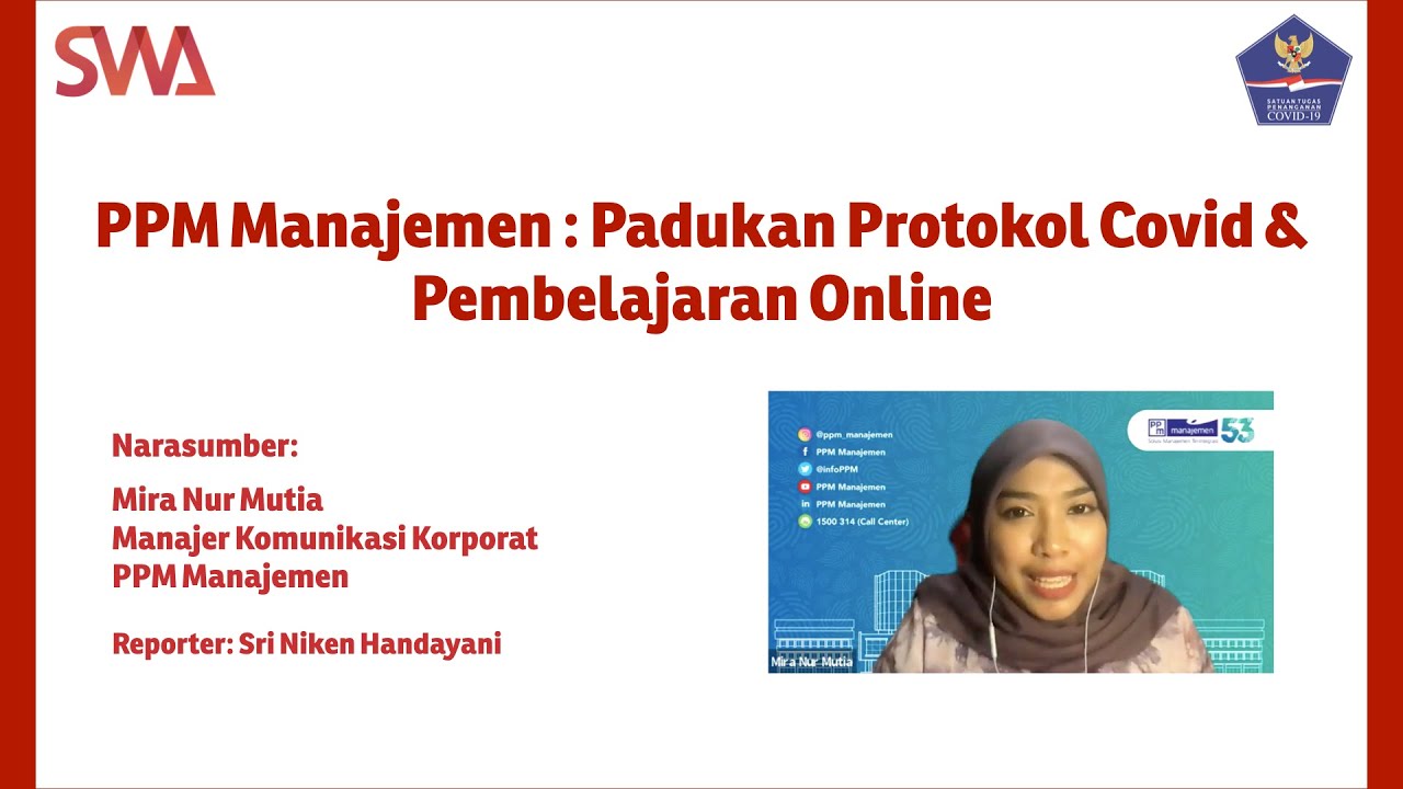 PPM Manajemen Padukan Protokol Covid & Pembelajaran Online