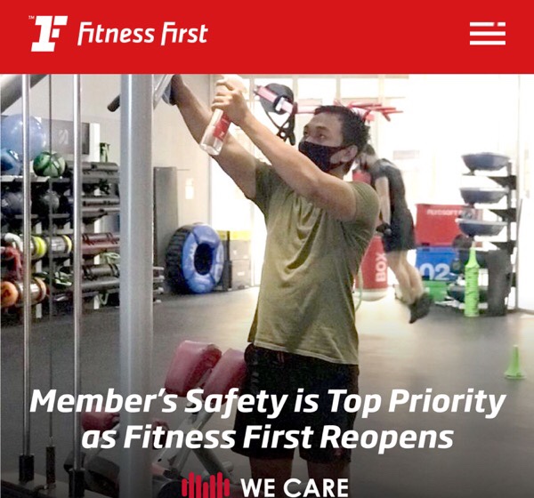 Prioritas Utama Klub Fitness First Cegah Penularan Covid-19