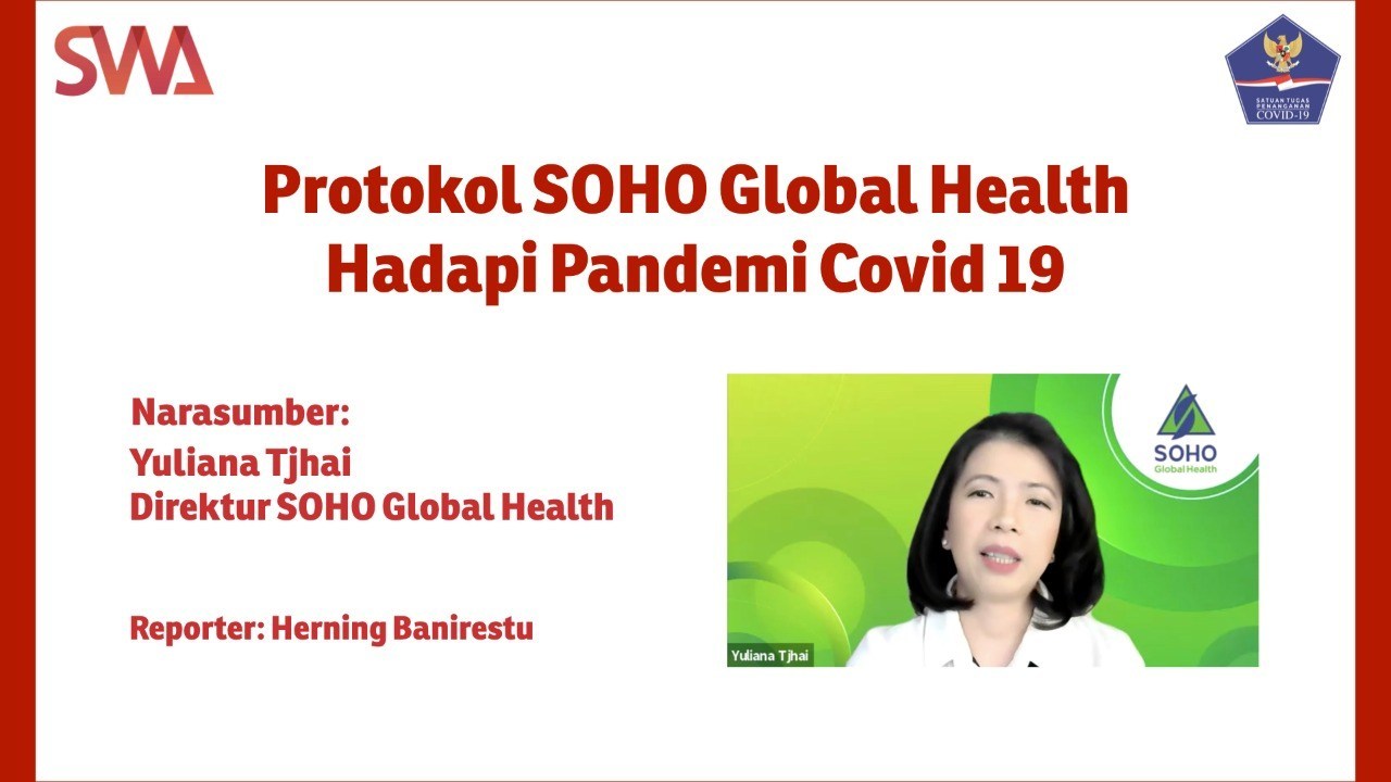 Protokol SOHO Global Health Hadapi PandemiCovid-19