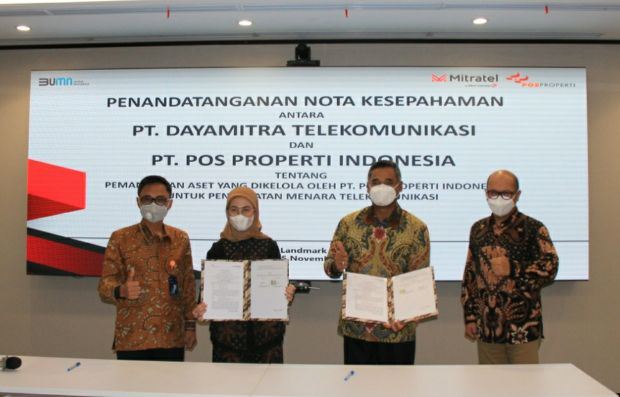 Sinergi Anak Perusahaan BUMN, Mitratel Gandeng Pos Properti Indonesia