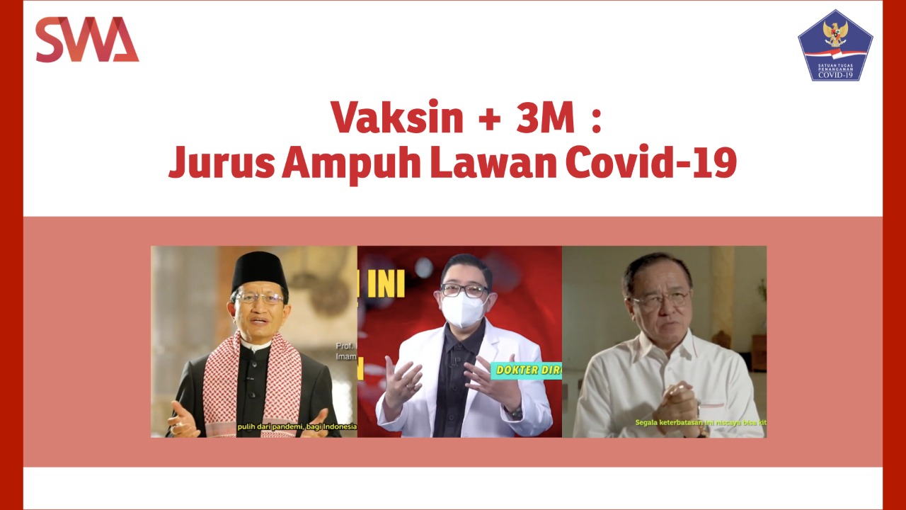 Vaksin + 3M: Jurus Ampuh Lawan Covid-19