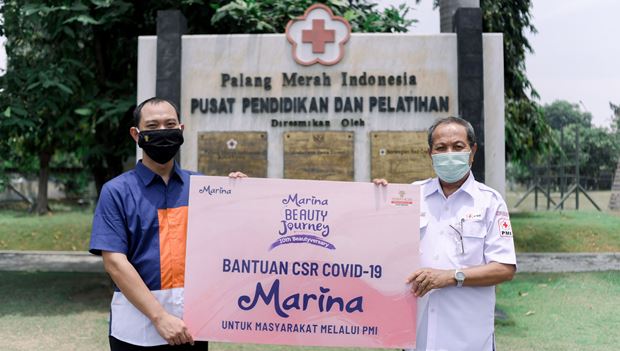 Marina Donasi 18 Ribu Produk Body Wash untuk Pengendalian Covid-19 di Jatim