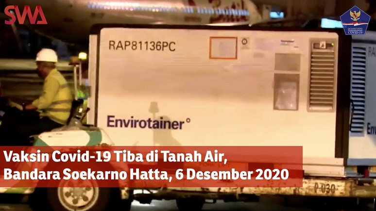 Vaksin Covid-19 Tiba di Tanah Air, Bandara Soekarno Hatta, 6 Desember 2020