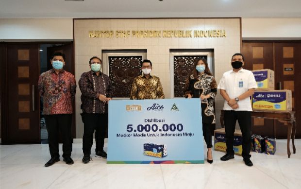 Es Krim Aice Kampanye Masker Medis dan Imunitas di 20 Kota & Kabupaten