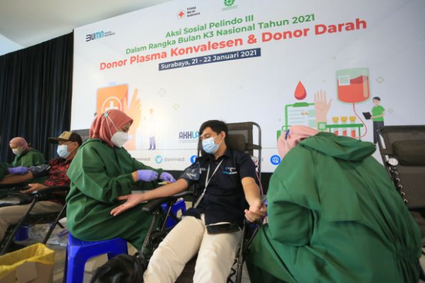 Pelindo III Ajak Penyintas Covid-19 Gotong Royong Donor Plasma Konvalesen