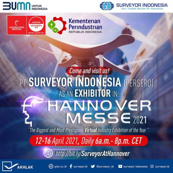 Surveyor Indonesia Pamerkan Inovasi Berbasis Drone di Hannover Messe 2021