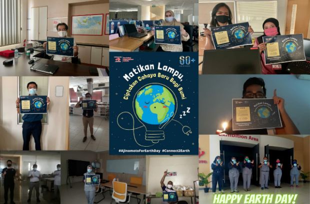 Aktivitas Earth Hour Ajinomoto Indonesia di Hari Bumi