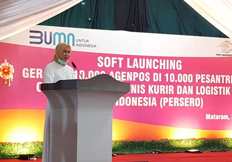 Pos Indonesia Buka Ratusan Agen Pos Pesantren di Mataram