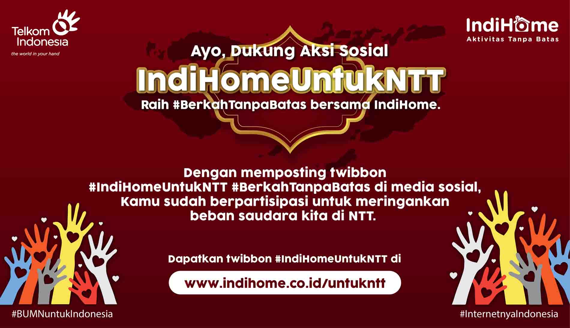 Dukung NTT Bangkit, Telkom Wujudkan Aksi Peduli IndiHome untuk NTT