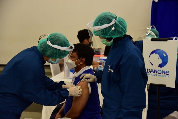 Danone Vaksinasi 5.000 Karyawan di Wilayah Jabodetabek dan Jabar