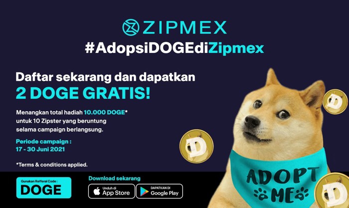 DOGE Kini Hadir di Platform Zipmex