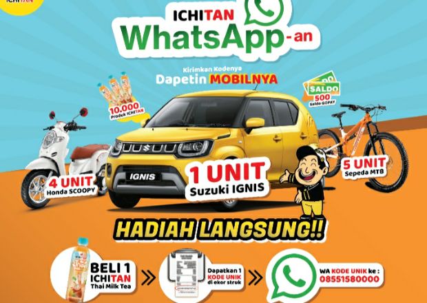 Ichitan Bawa Kejutan Untuk Masyarakat Indonesia Lewat WhatsApp