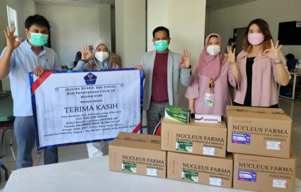 Nucleus Farma Donasi Suplemen Herbal ke Pejuang Covid-19 di Wisma Atlet Kemayoran
