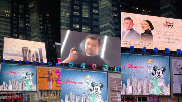 Selebgram Ini Terkejut Wajahnya Terpampang di New York Times Square