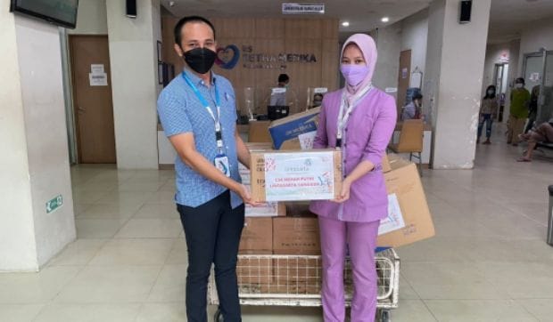 Lintasarta Donasi Alkes Medis ke RS di Jabar dan Jateng