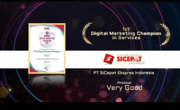 Strategi Marketing SiCepat Diganjar Digital Marketing Champion in Services 2021